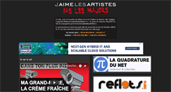Desktop Screenshot of jaimelesartistes.info